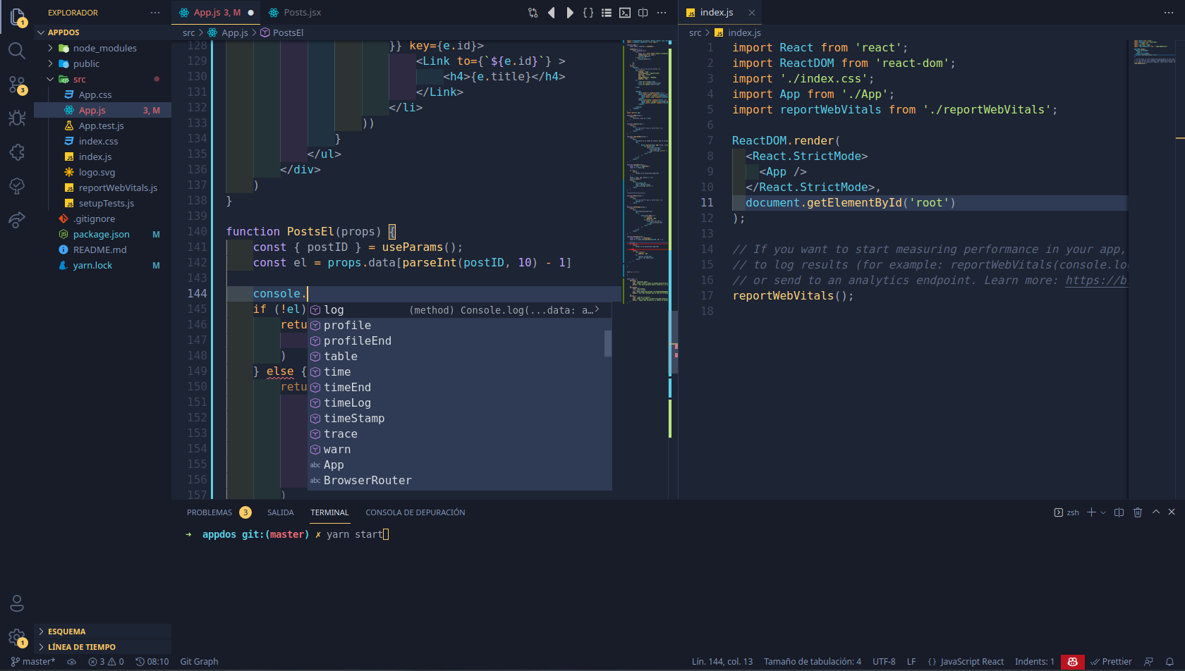 Shared screen